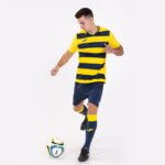 Joma 82P4R4399 أصفر أزرق كحلي قميص بأكمام قصيرة europa iv رجال - Image 6