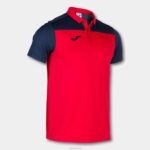 Joma 82P4R4400 أحمر أزرق كحلي قميص بولو بأكمام قصيرة هواية II رجال