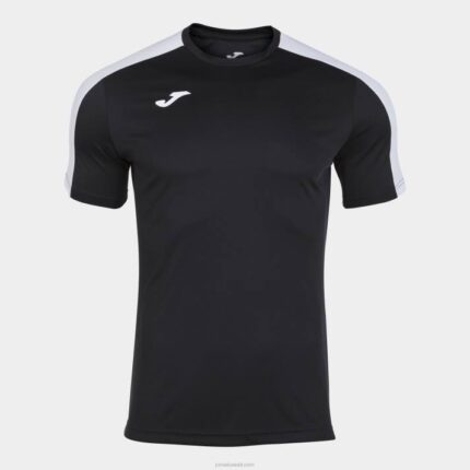 Joma 82P4R4401 أسود أبيض أكاديمية قميص بأكمام قصيرة iii رجال