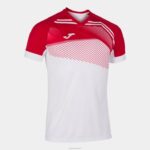 Joma 82P4R4404 أبيض أحمر قميص بأكمام قصيرة سوبر نوفا الثاني رجال