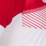 Joma 82P4R4404 أبيض أحمر قميص بأكمام قصيرة سوبر نوفا الثاني رجال - Image 4