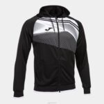 Joma 82P4R4406 أسود أبيض سوبر نوفا II سترة مقنعين رجال