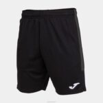 Joma 82P4R4417 أسود رمادي غامق بطولة برمودا السراويل البيئية رجال