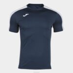 Joma 82P4R4424 الأزرق الداكن الأبيض أكاديمية قميص بأكمام قصيرة iii رجال