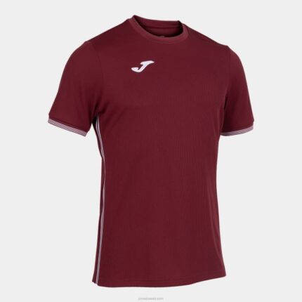 Joma 82P4R4430 بورجوندي قميص بأكمام قصيرة الحرم الجامعي ثالثا رجال