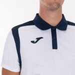 Joma 82P4R4448 أبيض كحلي بطولة قميص بولو بأكمام قصيرة v رجال - Image 4