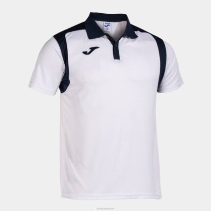 Joma 82P4R4448 أبيض كحلي بطولة قميص بولو بأكمام قصيرة v رجال