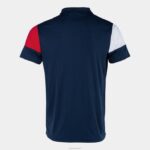 Joma 82P4R4462 الأزرق الداكن الأحمر الأبيض قميص بولو بأكمام قصيرة طاقم v رجال - Image 2