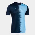 Joma 82P4R4466 الأزرق الداكن السماء الزرقاء قميص بأكمام قصيرة سيتي الثاني رجال
