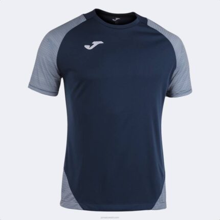 Joma 82P4R4480 الأزرق الداكن الأبيض قميص قصير الأكمام أساسي الثاني رجال