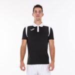 Joma 82P4R4490 أسود أبيض بطولة قميص بولو بأكمام قصيرة v رجال - Image 2