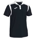 Joma 82P4R4490 أسود أبيض بطولة قميص بولو بأكمام قصيرة v رجال