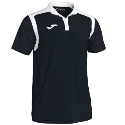 Joma 82P4R4490 أسود أبيض بطولة قميص بولو بأكمام قصيرة v رجال