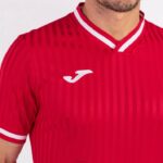Joma 82P4R4495 أحمر قميص قصير الأكمام toletum iii رجال - Image 5
