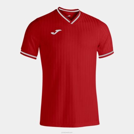 Joma 82P4R4495 أحمر قميص قصير الأكمام toletum iii رجال