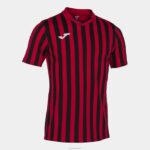 Joma 82P4R4498 أحمر أسود قميص بأكمام قصيرة copa ii رجال