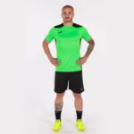 Joma 82P4R4516 نيون أخضر أسود بطولة قميص قصير الأكمام سادسا رجال - Image 5