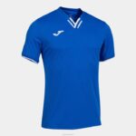 Joma 82P4R4524 أزرق ملكي أبيض قميص قصير الأكمام toletum الرابع رجال