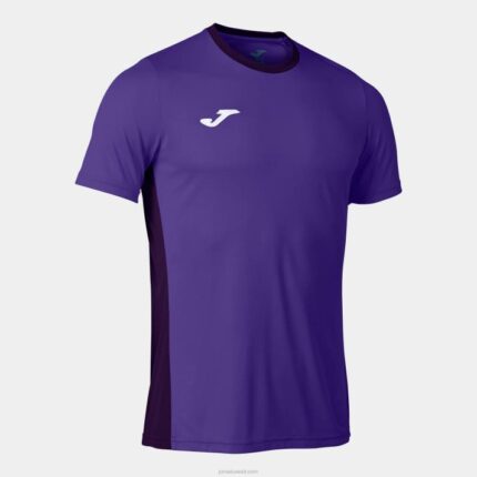 Joma 82P4R4538 أرجواني قميص قصير الأكمام الفائز الثاني رجال