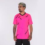 Joma 82P4R4541 نيون وردي أسود قميص بأكمام قصيرة النمر الثالث رجال - Image 2