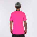 Joma 82P4R4541 نيون وردي أسود قميص بأكمام قصيرة النمر الثالث رجال - Image 3