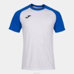 Joma 82P4R4542 أبيض أزرق ملكي قميص قصير الأكمام للعمل الجماعي رجال - Image 4