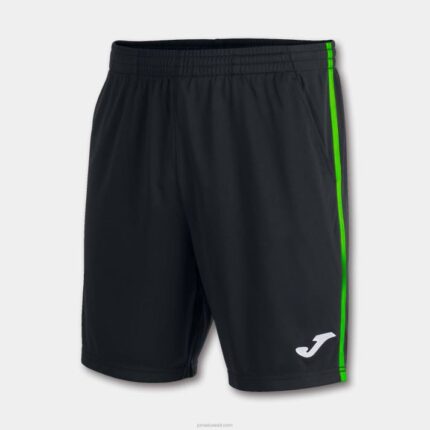 Joma 82P4R4557 أسود أخضر نيون شورت برمودا مفتوح ثالثا رجال