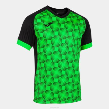 Joma 82P4R4561 أسود أخضر نيون قميص بأكمام قصيرة سوبر نوفا iii رجال
