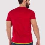 Joma 82P4R4580 احمر اصفر قميص قصير الأكمام كومبي رجال - Image 6