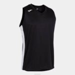 Joma 82P4R4593 أسود أبيض تي شيرت بلا أكمام كانشا ​​الثالث رجال