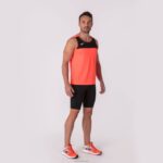 Joma 82P4R4611 أسود المرجان سباق تي شيرت بلا أكمام رجال - Image 4