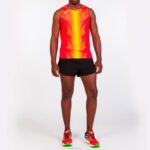Joma 82P4R4616 احمر اصفر بلا أكمام تي شيرت أوليمبيا رجال - Image 2