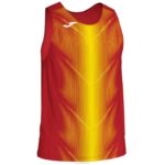 Joma 82P4R4616 احمر اصفر بلا أكمام تي شيرت أوليمبيا رجال