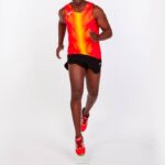 Joma 82P4R4616 احمر اصفر بلا أكمام تي شيرت أوليمبيا رجال - Image 6
