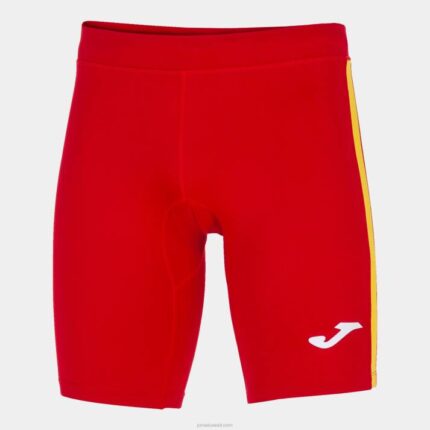 Joma 82P4R4623 احمر اصفر لباس ضيق قصير النخبة السابع رجال