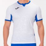 Joma 82P4R4625 أبيض أزرق ملكي قميص قصير الأكمام toletum الثاني رجال - Image 2
