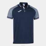 Joma 82P4R4627 الأزرق الداكن الأبيض قميص بولو قصير الأكمام أساسي الثاني رجال