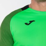 Joma 82P4R4628 نيون أخضر أسود قميص قصير الأكمام أساسي الثاني رجال - Image 3