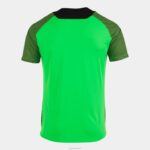 Joma 82P4R4628 نيون أخضر أسود قميص قصير الأكمام أساسي الثاني رجال - Image 4