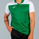 Joma 82P4R4629 أبيض أخضر قميص بولو بأكمام قصيرة هواية II رجال - Image 2