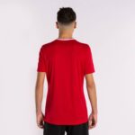 Joma 82P4R4649 احمر ابيض قميص بكم قصير europa v رجال - Image 3