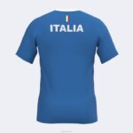 Joma 82P4R4656 الأزرق الملكي قميص الاتحاد الايطالى للتنس والباديل بأكمام قصيرة - Image 2