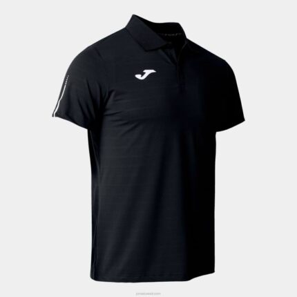 Joma 82P4R4658 أسود قميص بولو قصير الأكمام تورنيو رجال