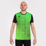 Joma 82P4R4661 أسود أخضر نيون قميص قصير الأكمام النخبة الثامن رجال - Image 2
