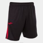 Joma 82P4R4667 أسود أحمر بطولة برمودا شورتات vii رجال