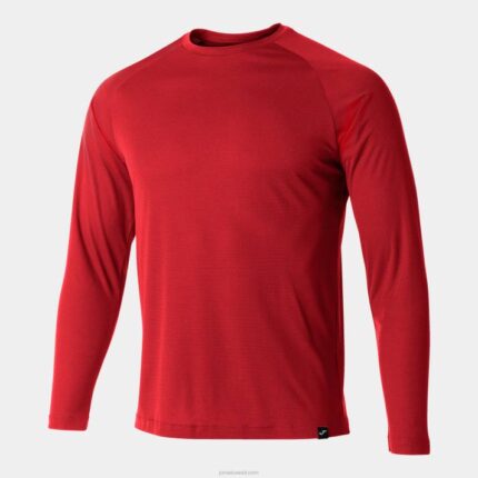 Joma 82P4R4670 أحمر قميص طويل الأكمام r-combi رجال