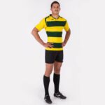 Joma 82P4R4699 أصفر أخضر قميص قصير الأكمام prorugby الثاني رجال - Image 5