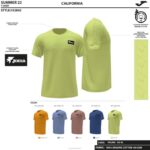 Joma 82P4R4704 أزرق قميص قصير الاكمام كاليفورنيا رجال - Image 5