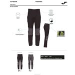 Joma 82P4R4733 أسود مستكشف السراويل الطويلة رجال - Image 5