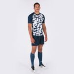 Joma 82P4R4734 الأزرق الداكن الأبيض قميص بأكمام قصيرة myskin iii رجال - Image 4